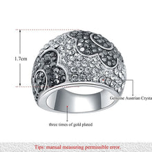 Fiore Austrian Crystal Pave Cocktail Ring