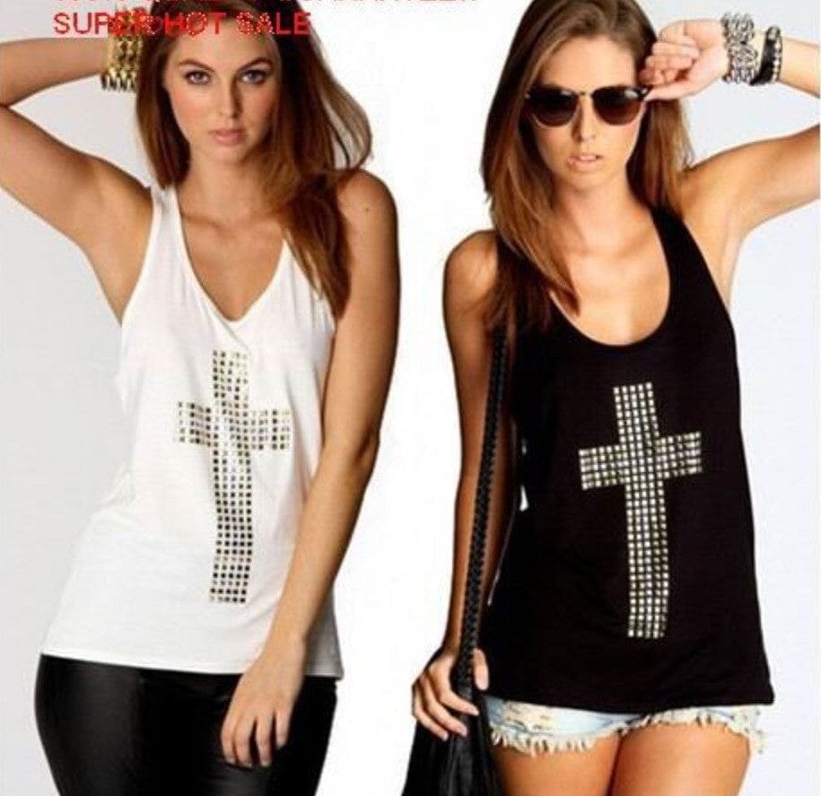 Diamond Cross Women Tank Top