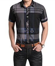 Men's Short Sleeve Plaid Shirt