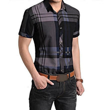 Men's Short Sleeve Plaid Shirt