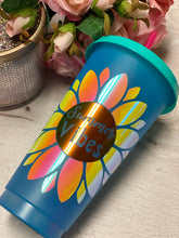 Summer Vibes Sunflower ~ Custom Reusable Color Changing Cup