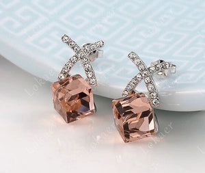 Roxi X Design Crystal Cube Earring