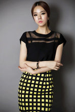 Dana Detailed Splice Blouse