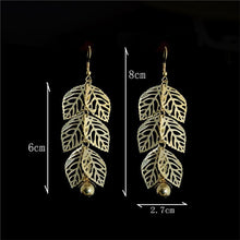 Feathered Leaf Earring