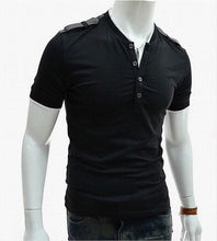 Short Sleeve Military style Henley Shirt