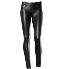 Jeggings de piel sintética para mujer