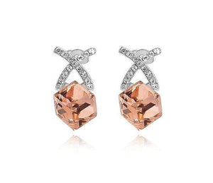 Roxi X Design Crystal Cube Earring