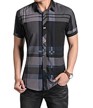 Men's Short Sleeve Plaid Shirt