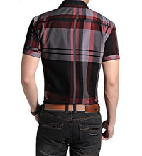 Men's Short Sleeve Plaid Shirt