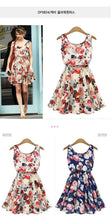 Floral Print Chiffon Dress